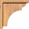 Ekena Millwork Yorktown Smooth Corbel w/Backplate, Western Red Cedar, 5 1/2"W x 12"D x 12"H COR06X12X12YOR01SWR - alternate 4